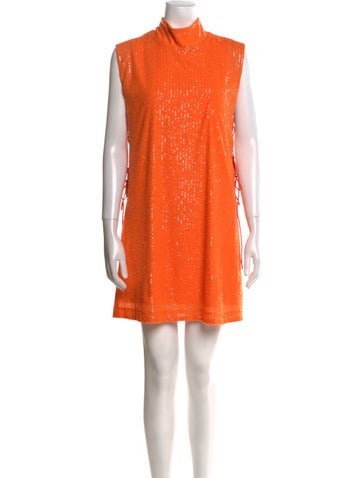 Retrofête Dresses Mock Neck Mini Dress M