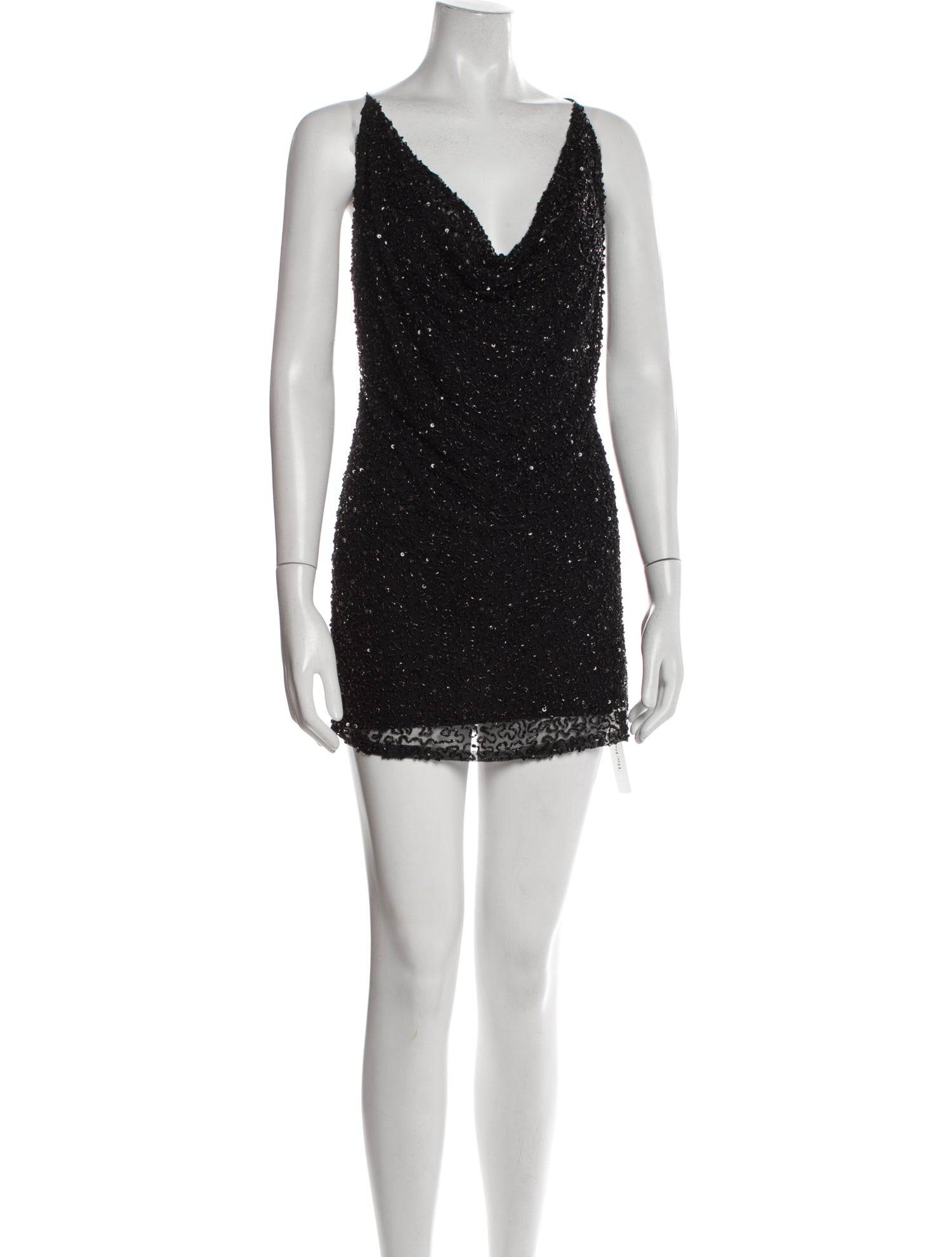 Retrofête Cowl Neck Mini Dress