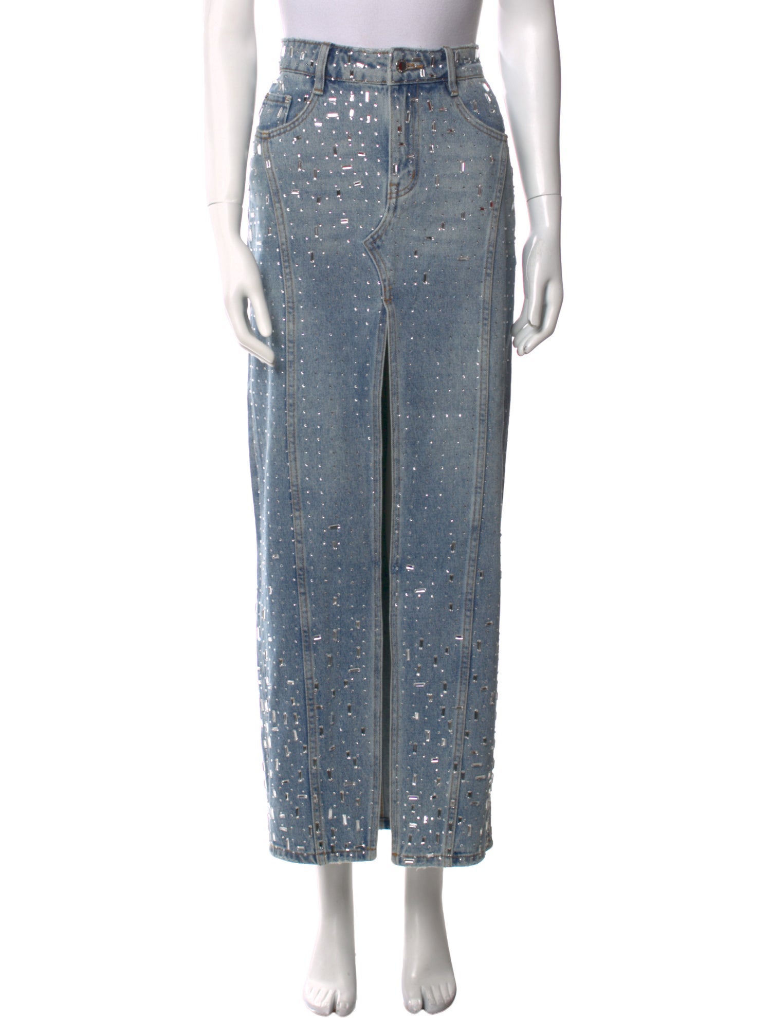 Retrofête Crystal Embellishments Long Skirt