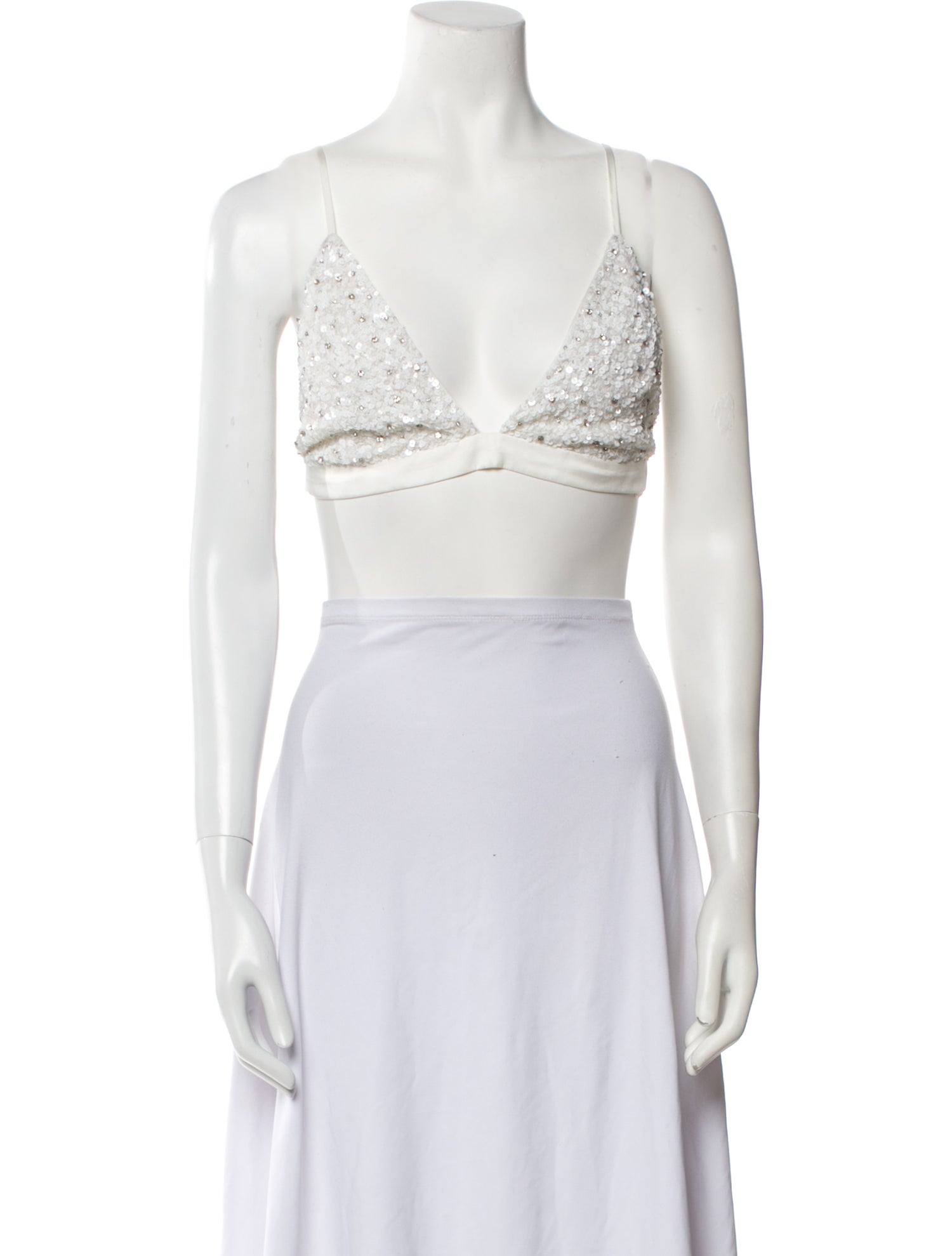 Retrofête V-Neck Sleeveless Crop Top