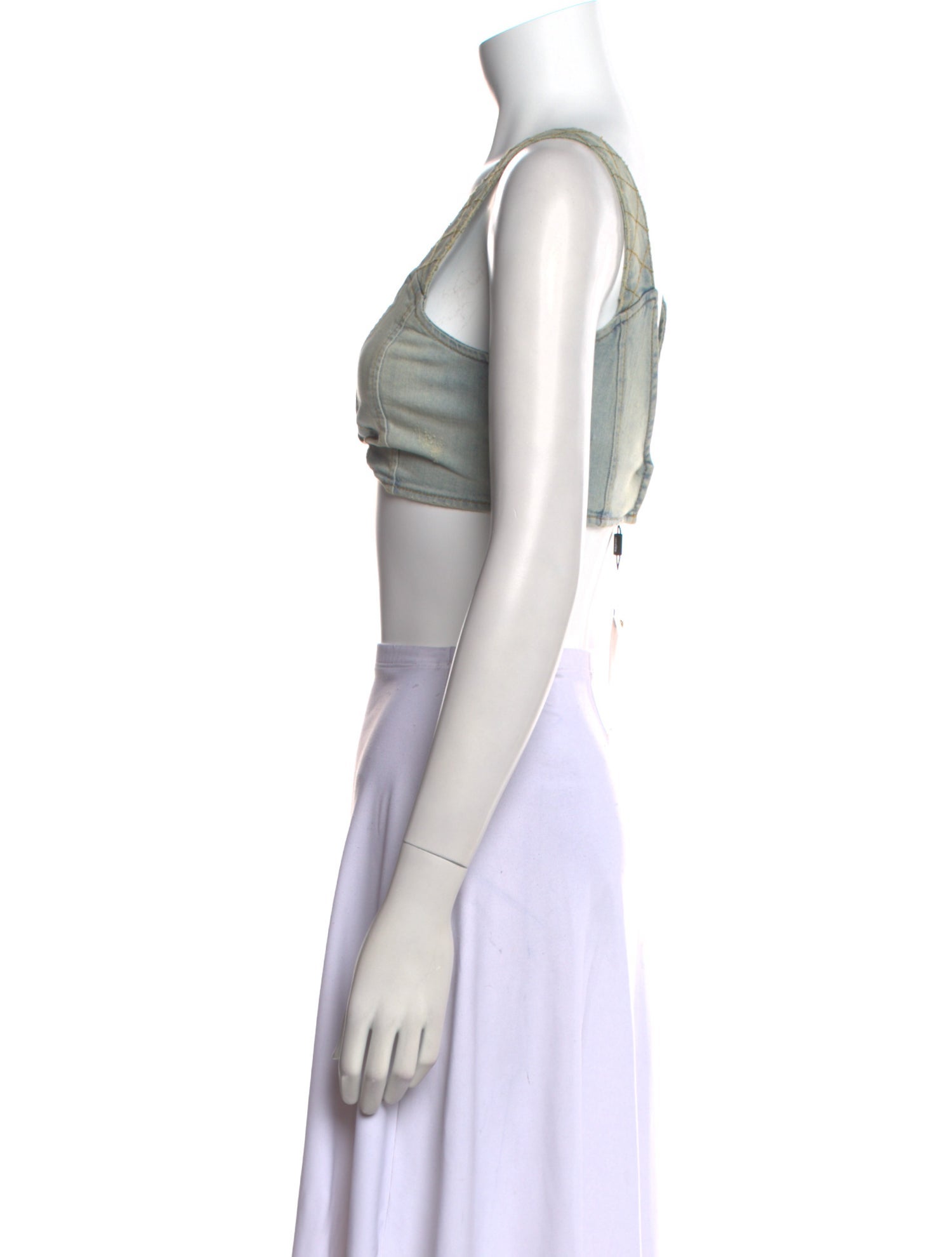 Retrofête Plunge Neckline Sleeveless Crop Top w/ Tags