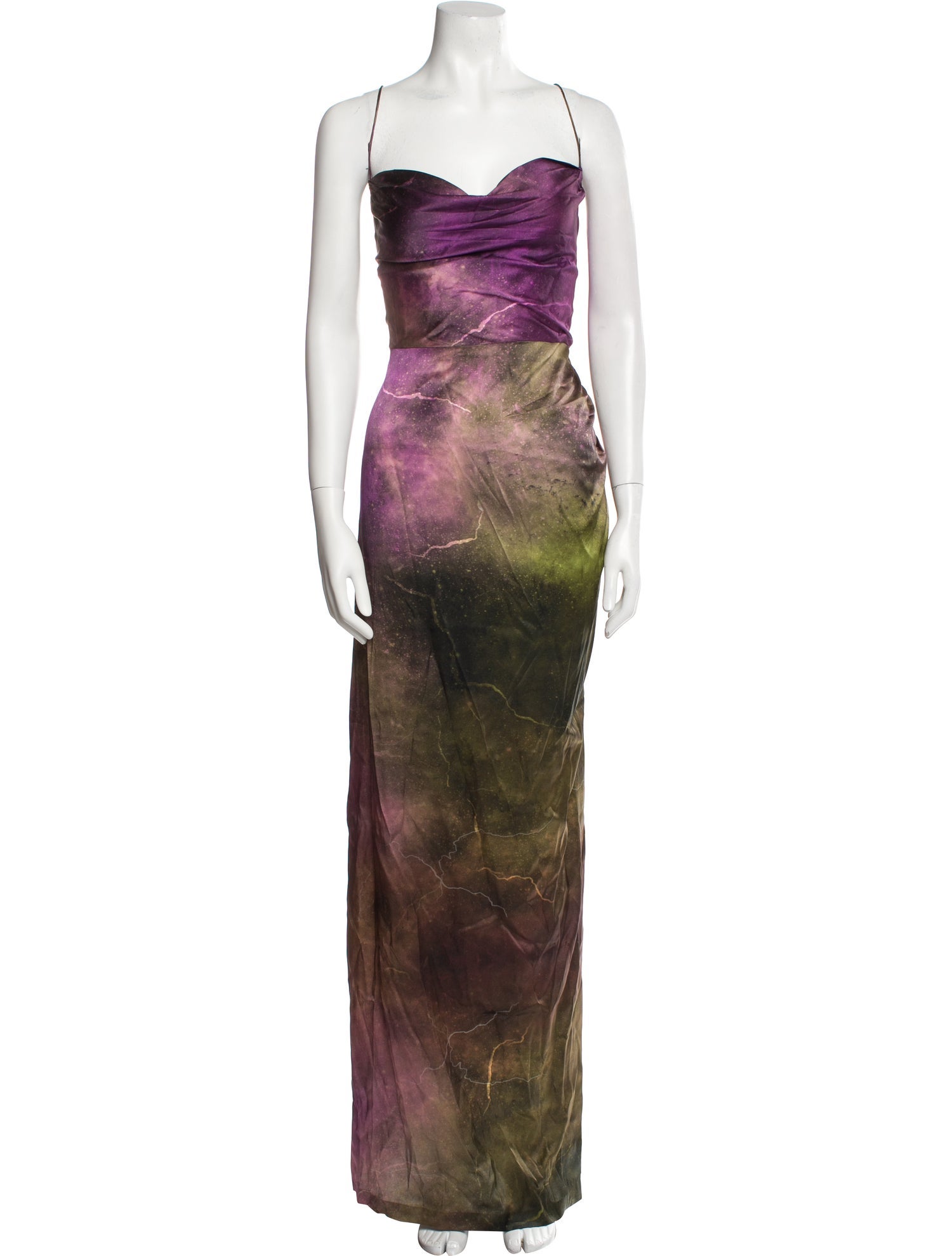 Retrofête Silk Long Dress w/ Tags