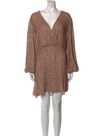 Retrofête Dresses V-Neck Mini Dress M