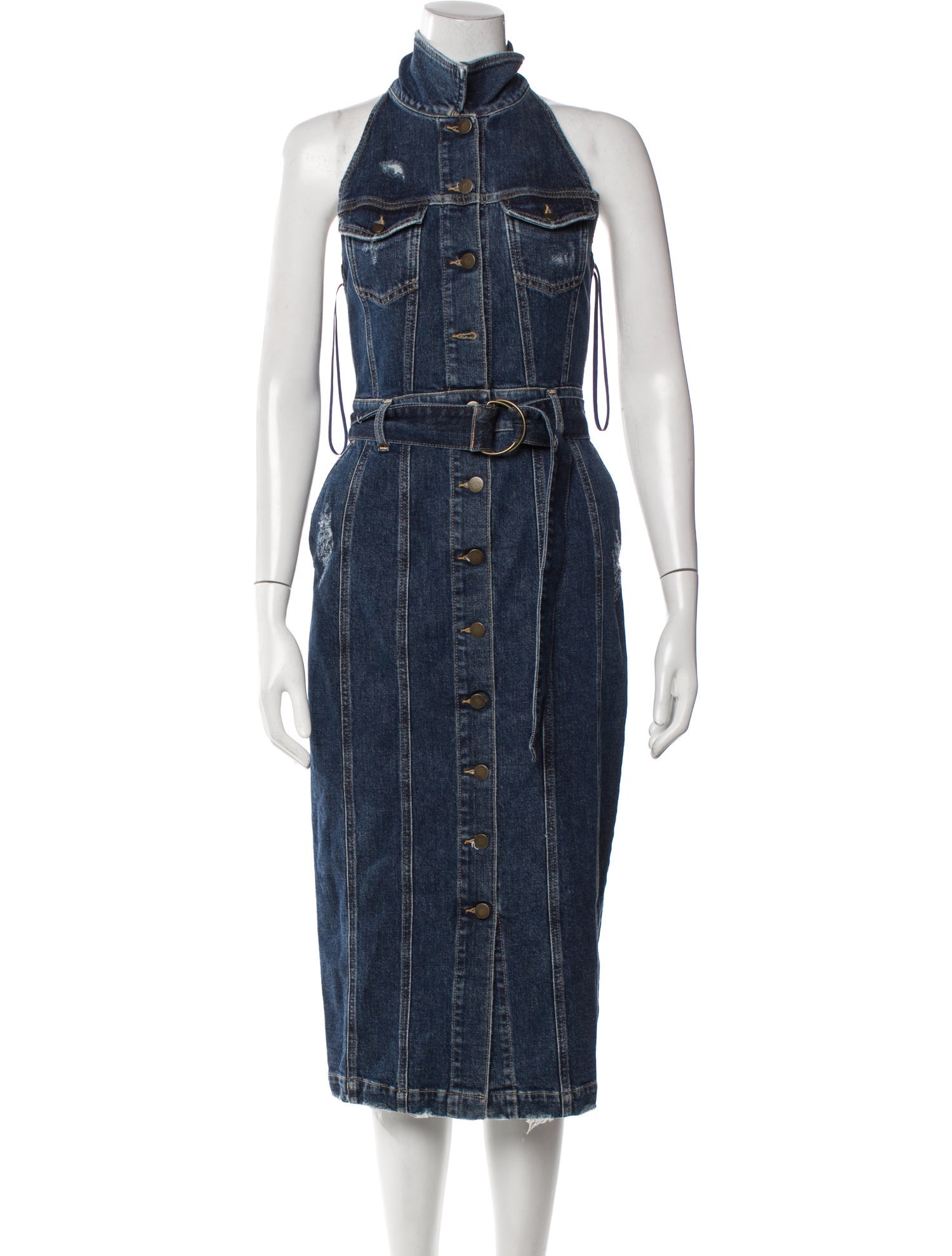 Retrofête Mock Neck Midi Length Dress