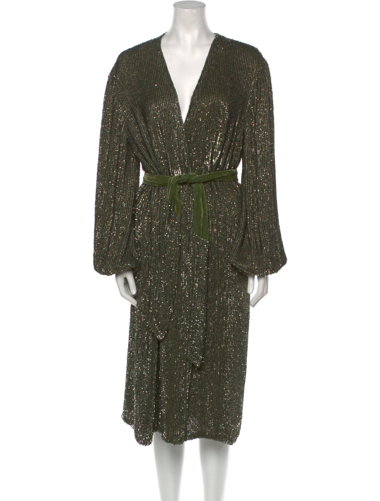 Retrofête V-Neck Midi Length Dress