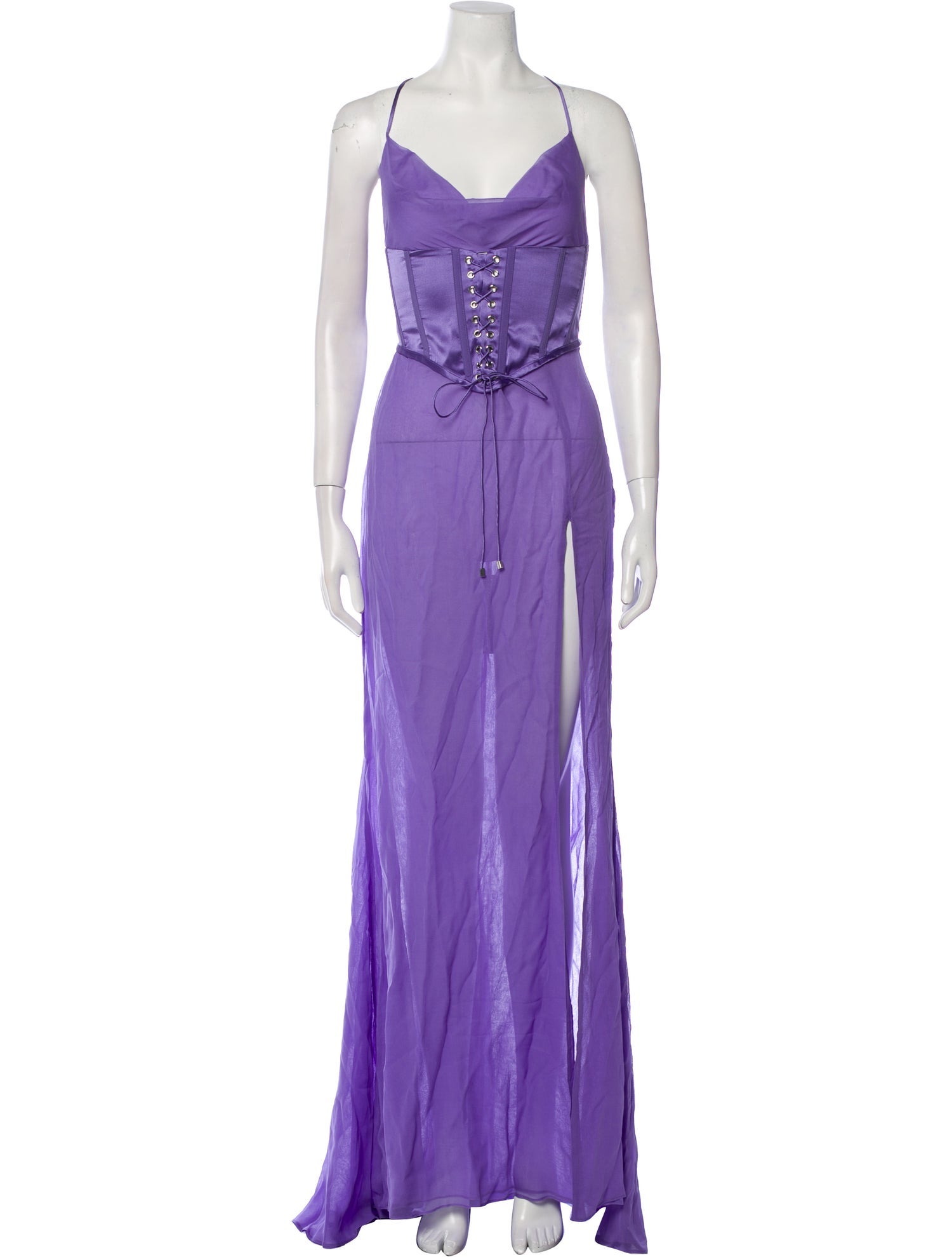 Retrofête Silk Long Dress w/ Tags