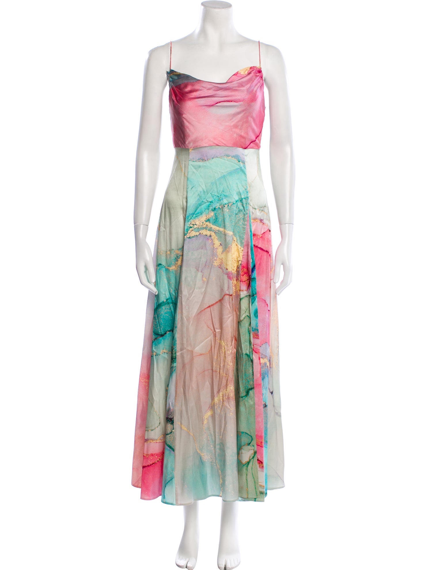 Retrofête Printed Long Dress