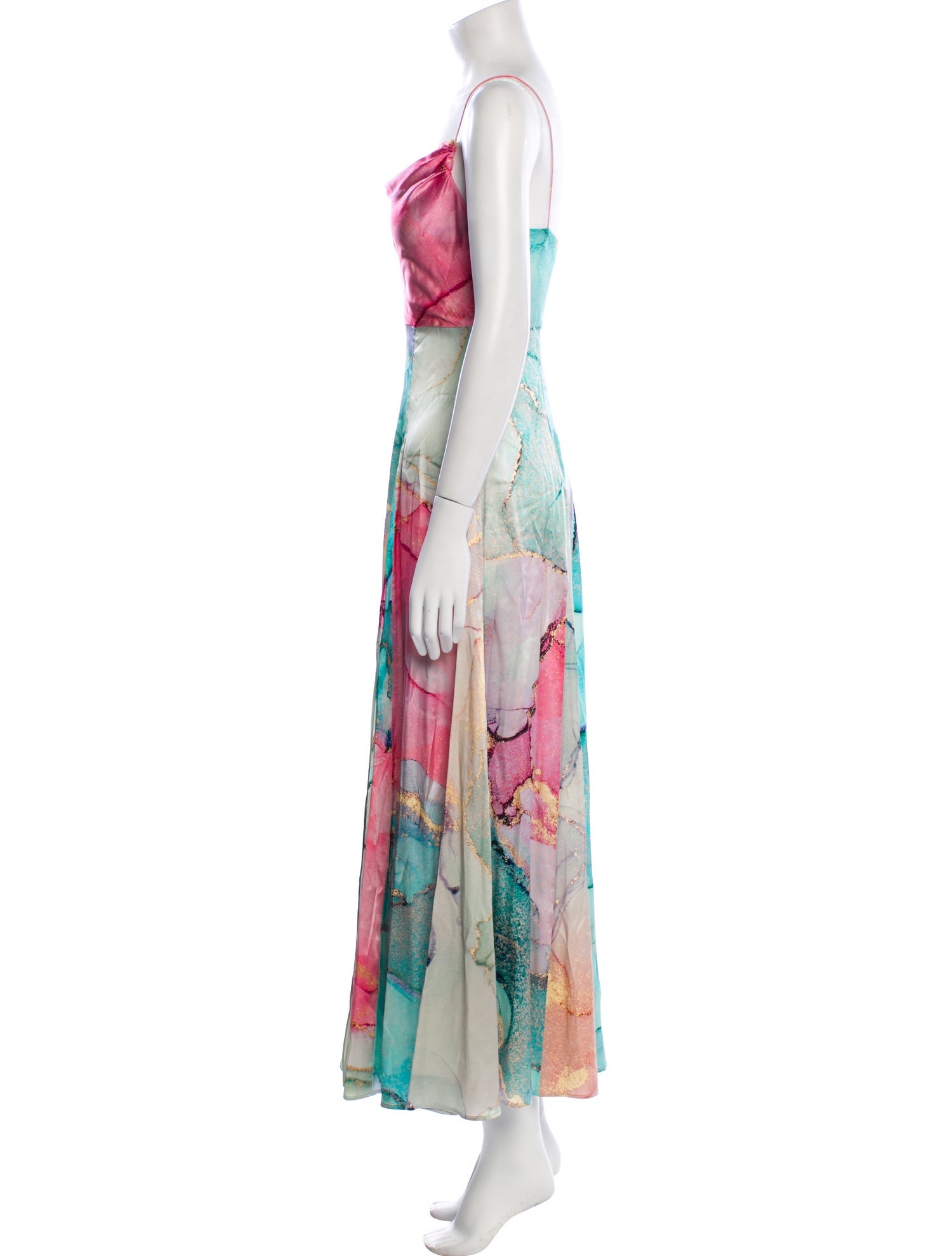 Retrofête Printed Long Dress