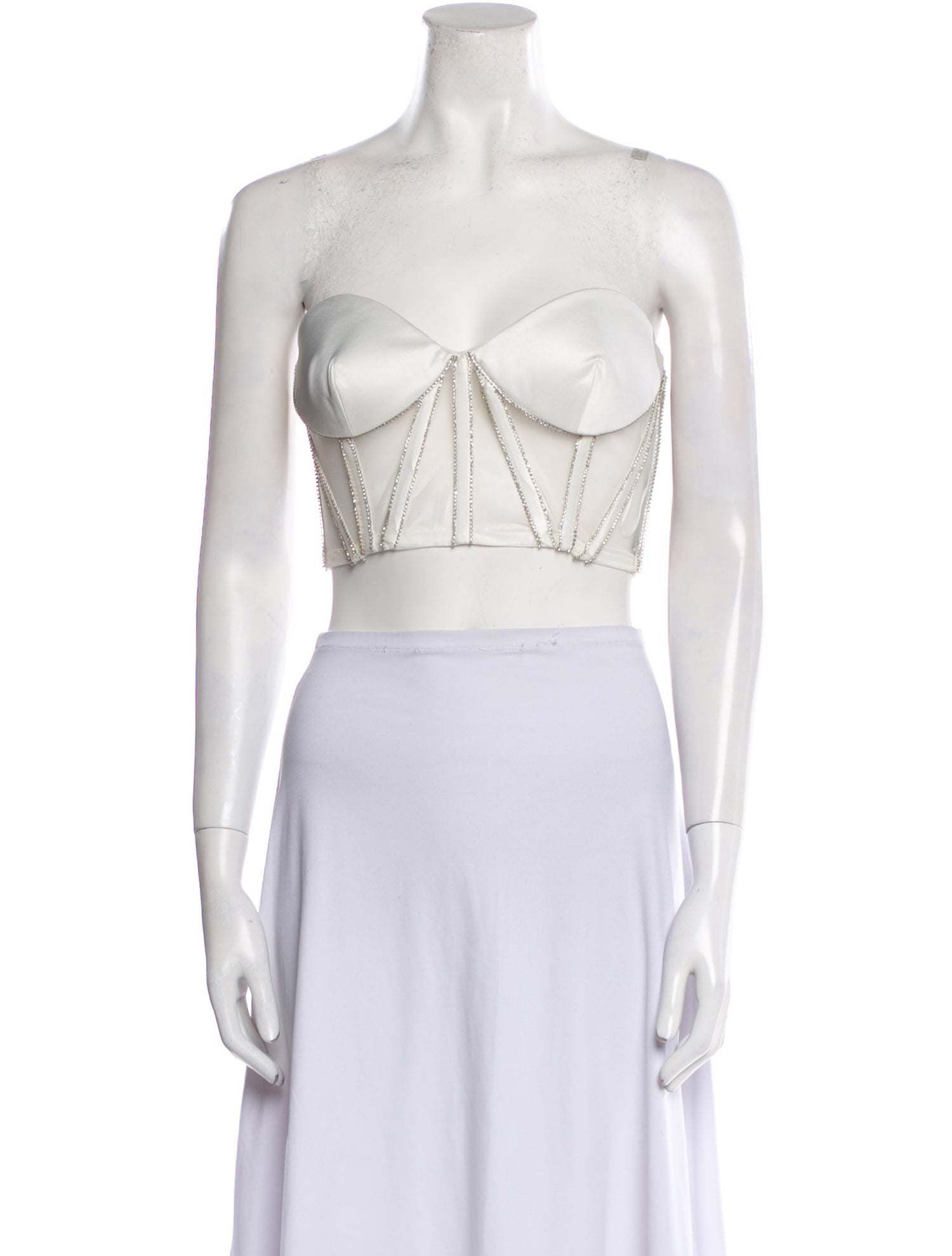 Retrofête Strapless Crop Top