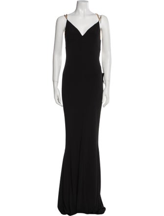 Retrofête V-Neck Long Dress