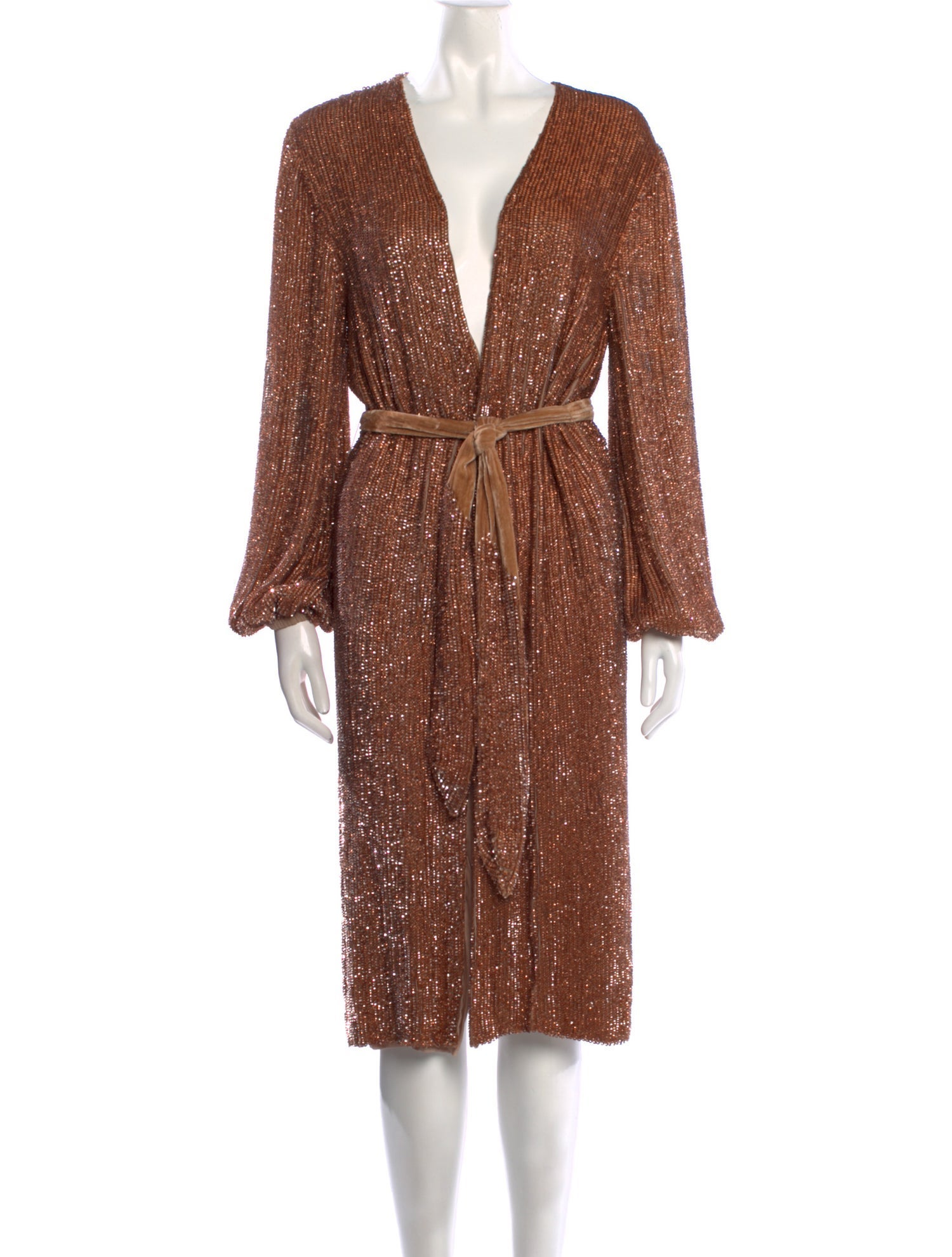 Retrofête V-Neck Midi Length Dress