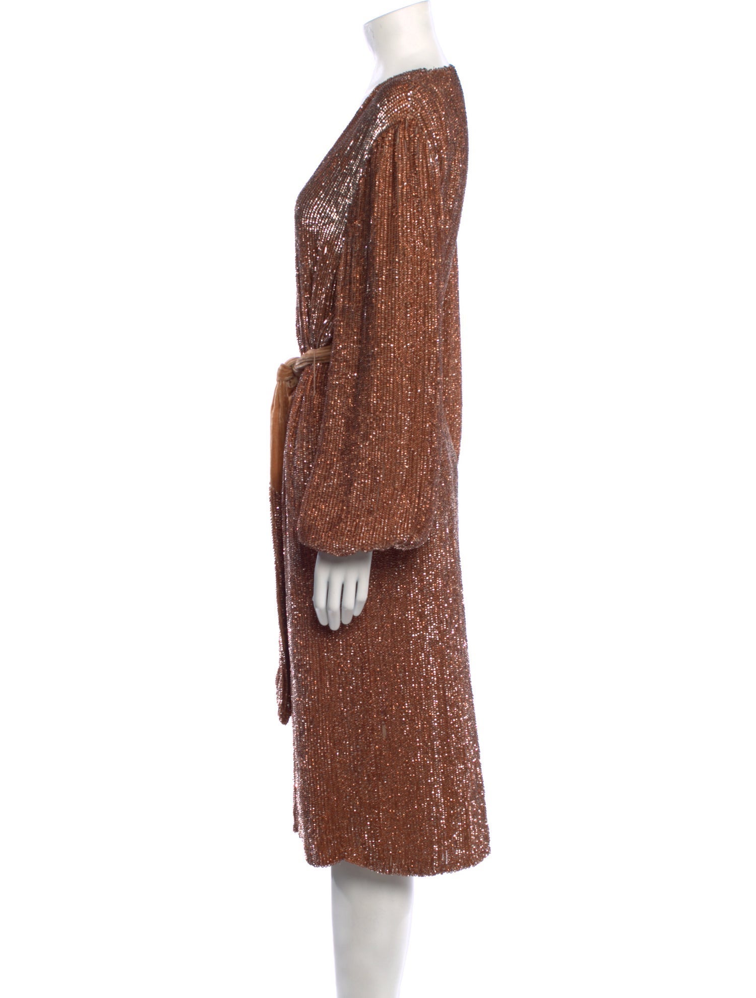 Retrofête V-Neck Midi Length Dress