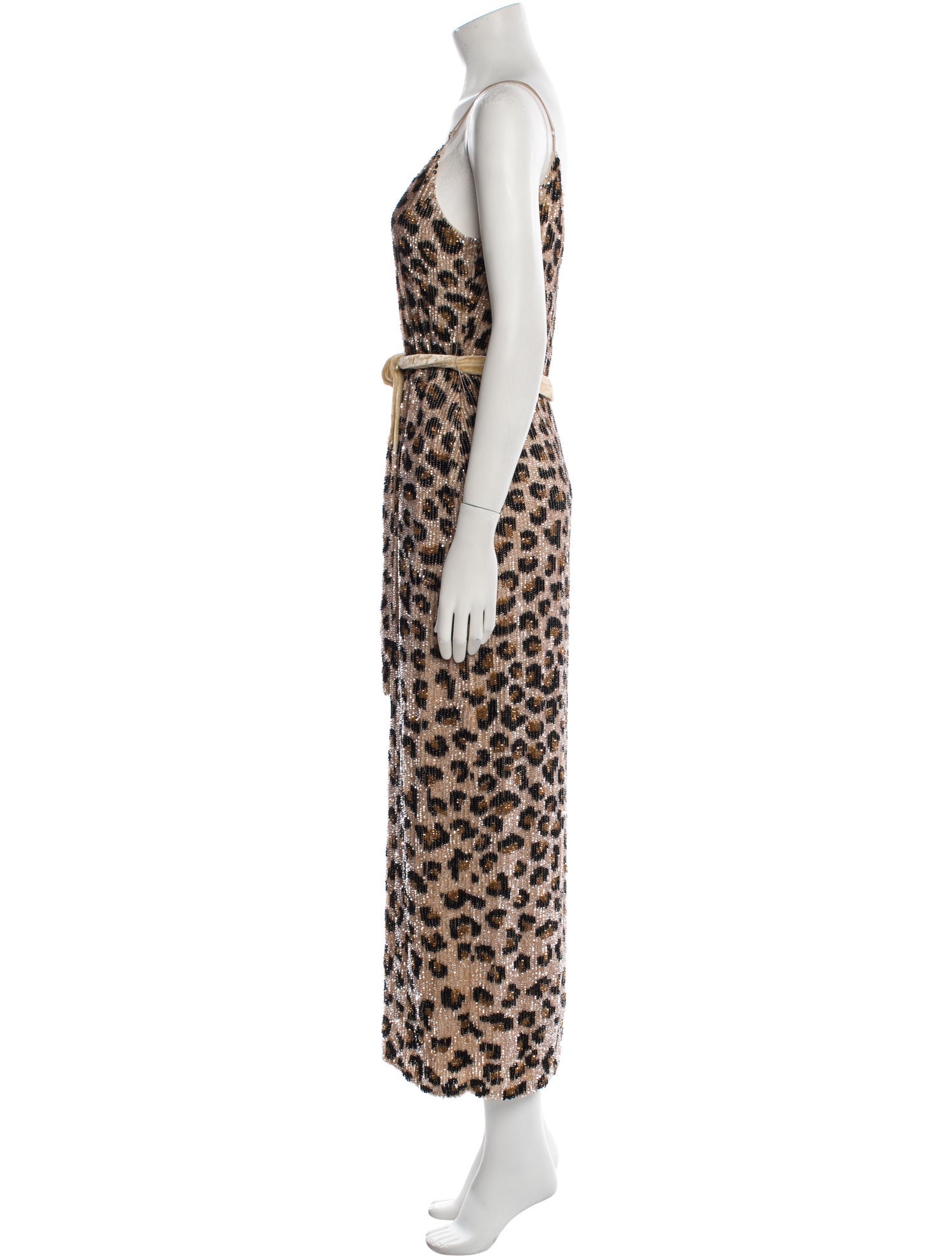 Retrofête Animal Print Long Dress w/ Tags