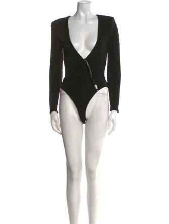 Retrofête Plunge Neckline Romper