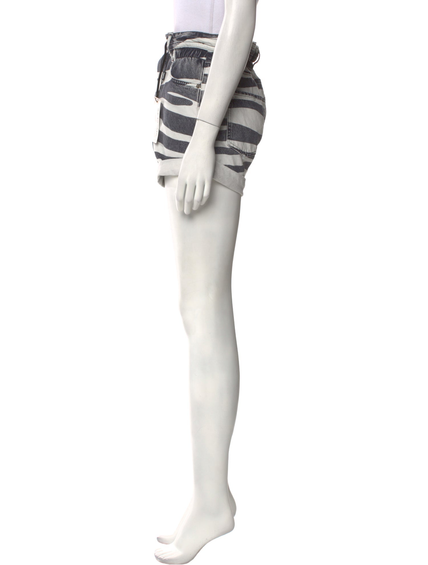 Retrofête Striped Mini Shorts