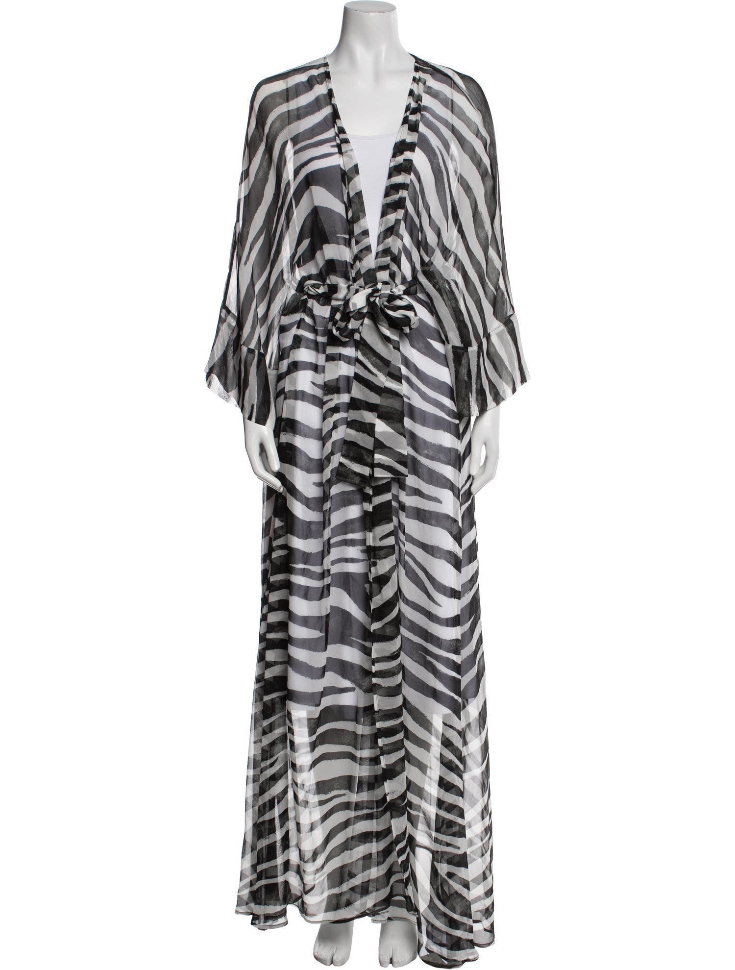 Retrofête Silk Printed Robe