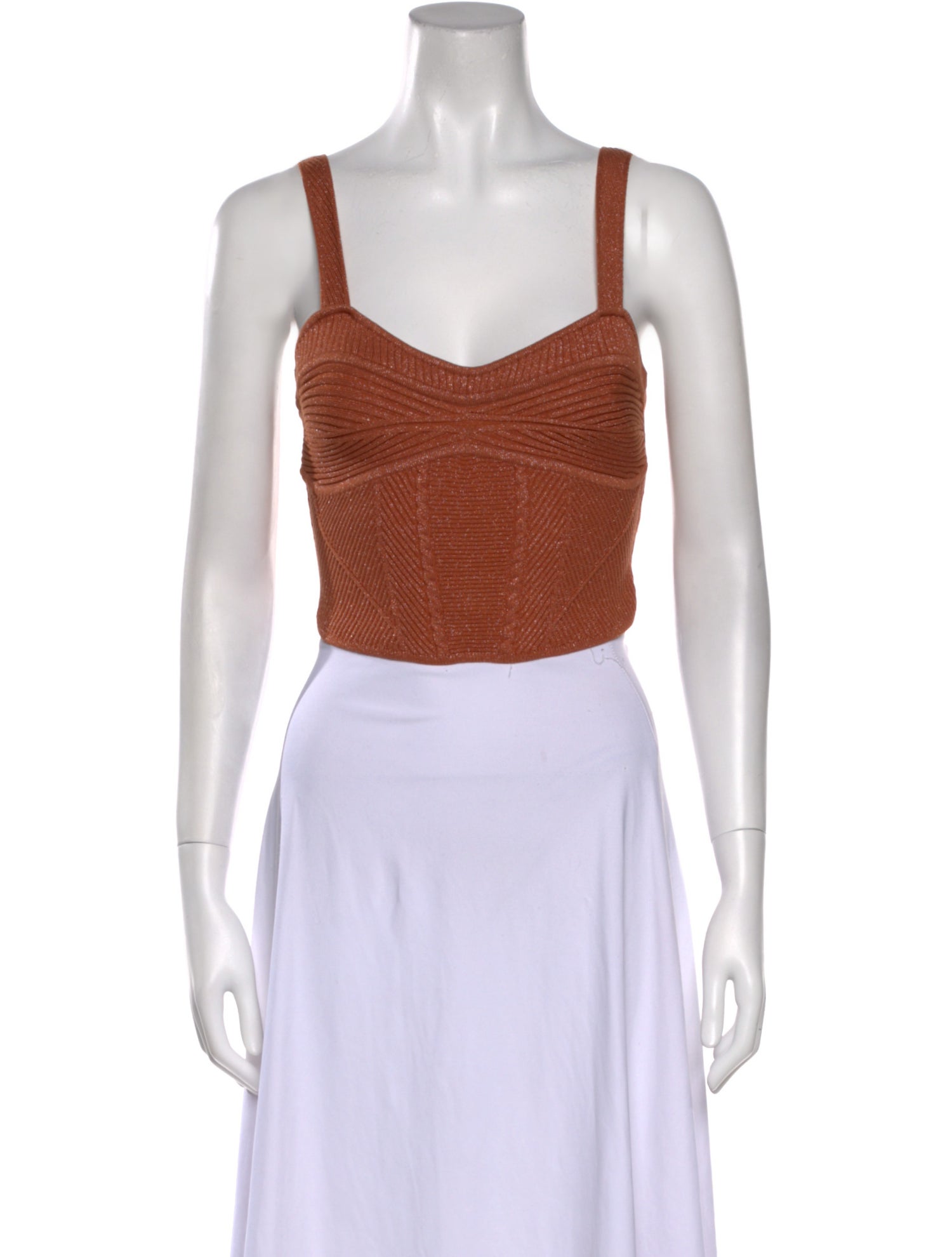Retrofête Sequin Square Neckline Crop Top