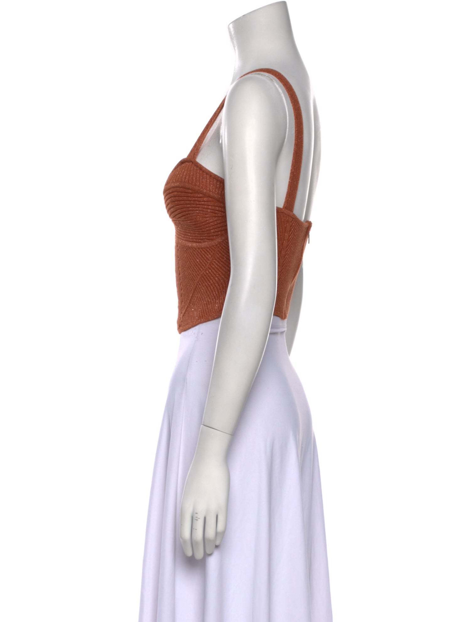 Retrofête Sequin Square Neckline Crop Top