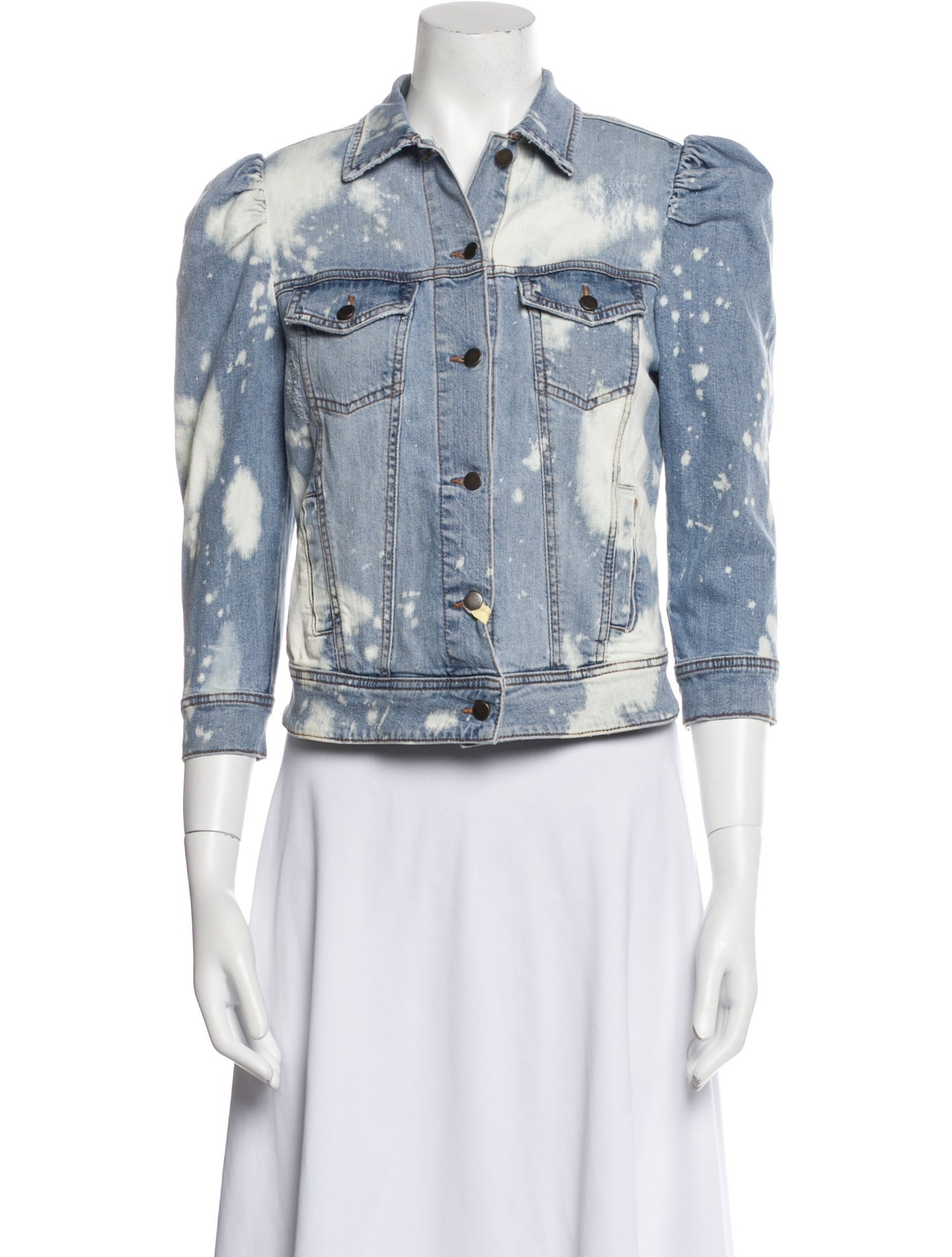 Retrofête Tie-Dye Print Denim Jacket