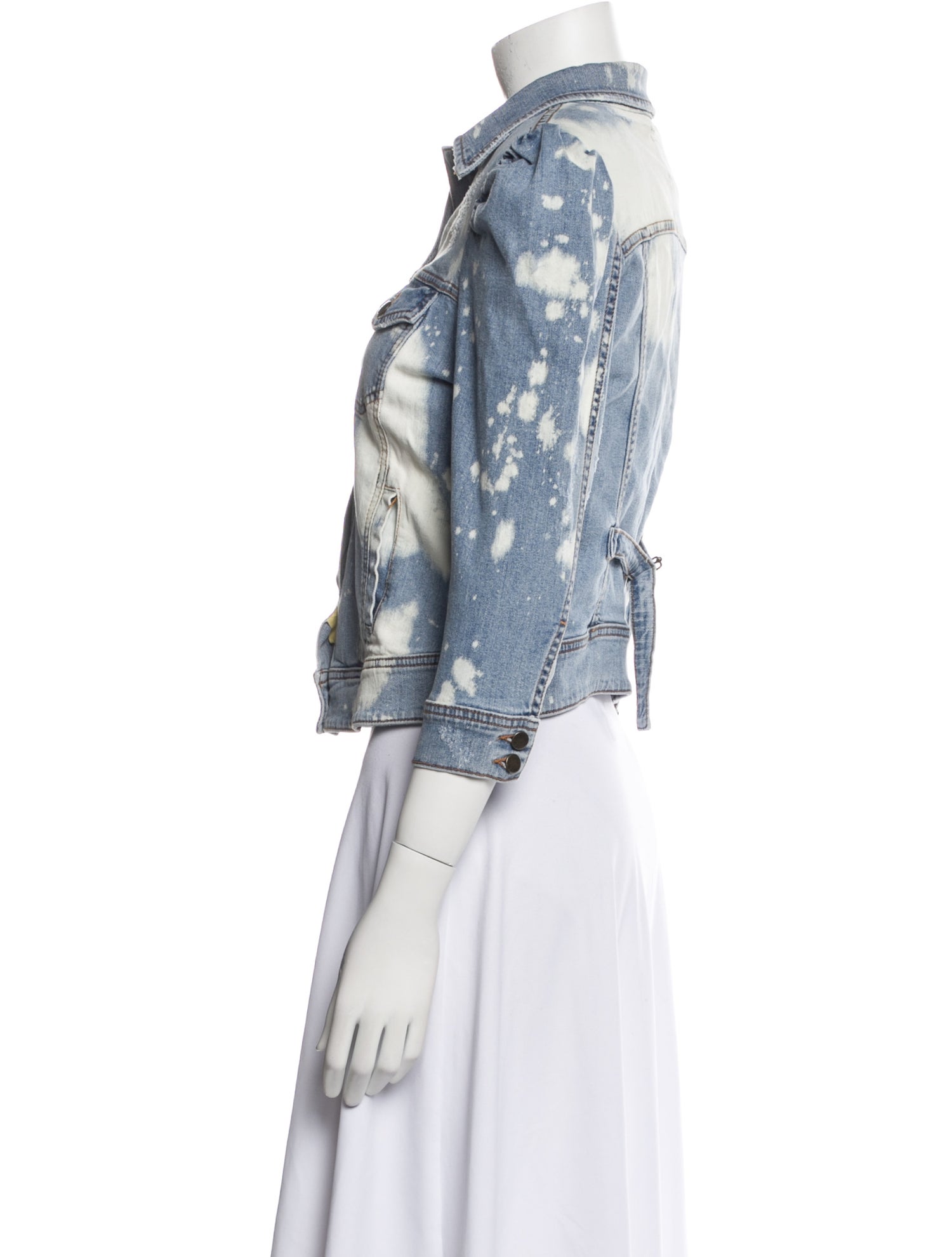 Retrofête Tie-Dye Print Denim Jacket