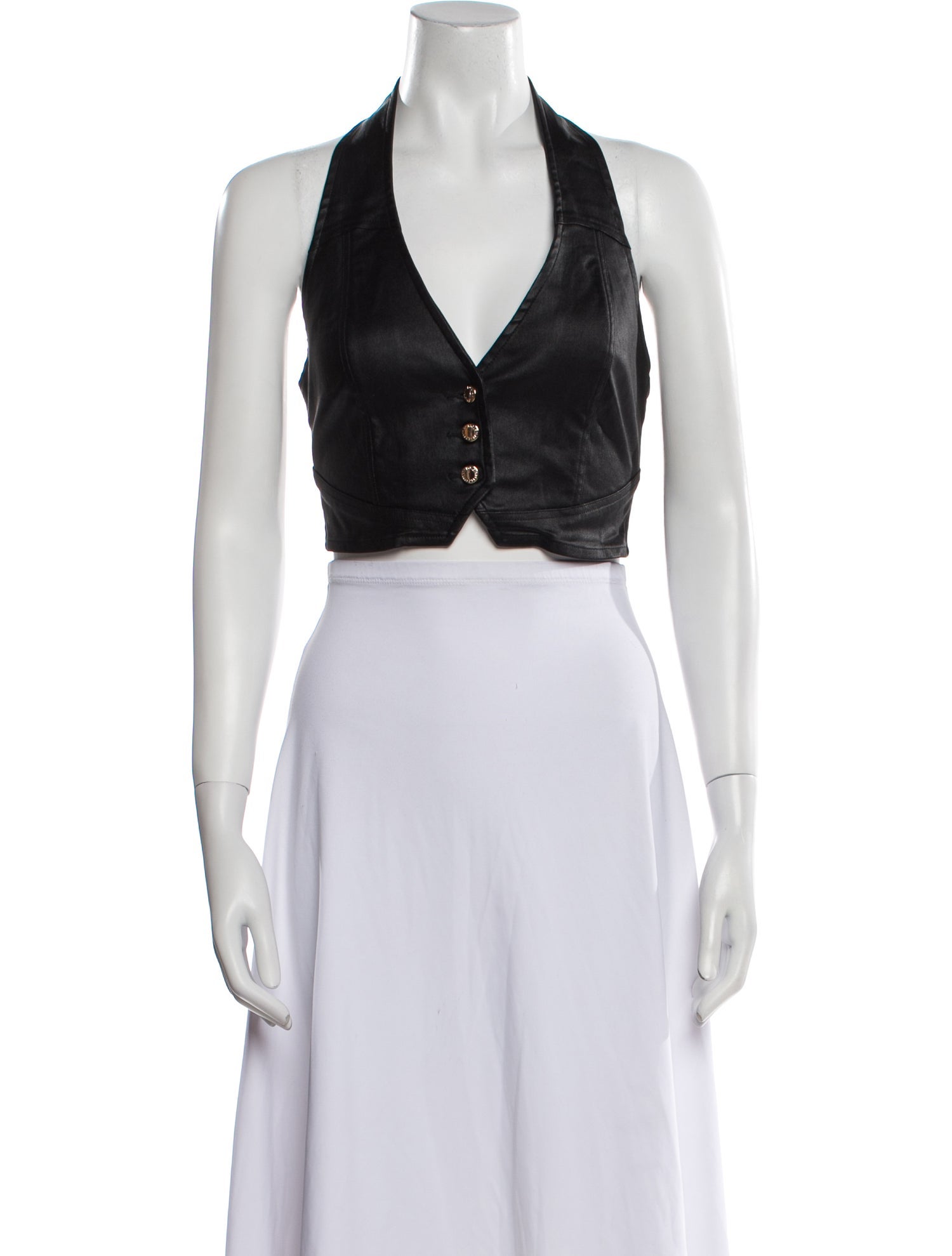 Retrofête V-Neck Sleeveless Crop Top w/ Tags