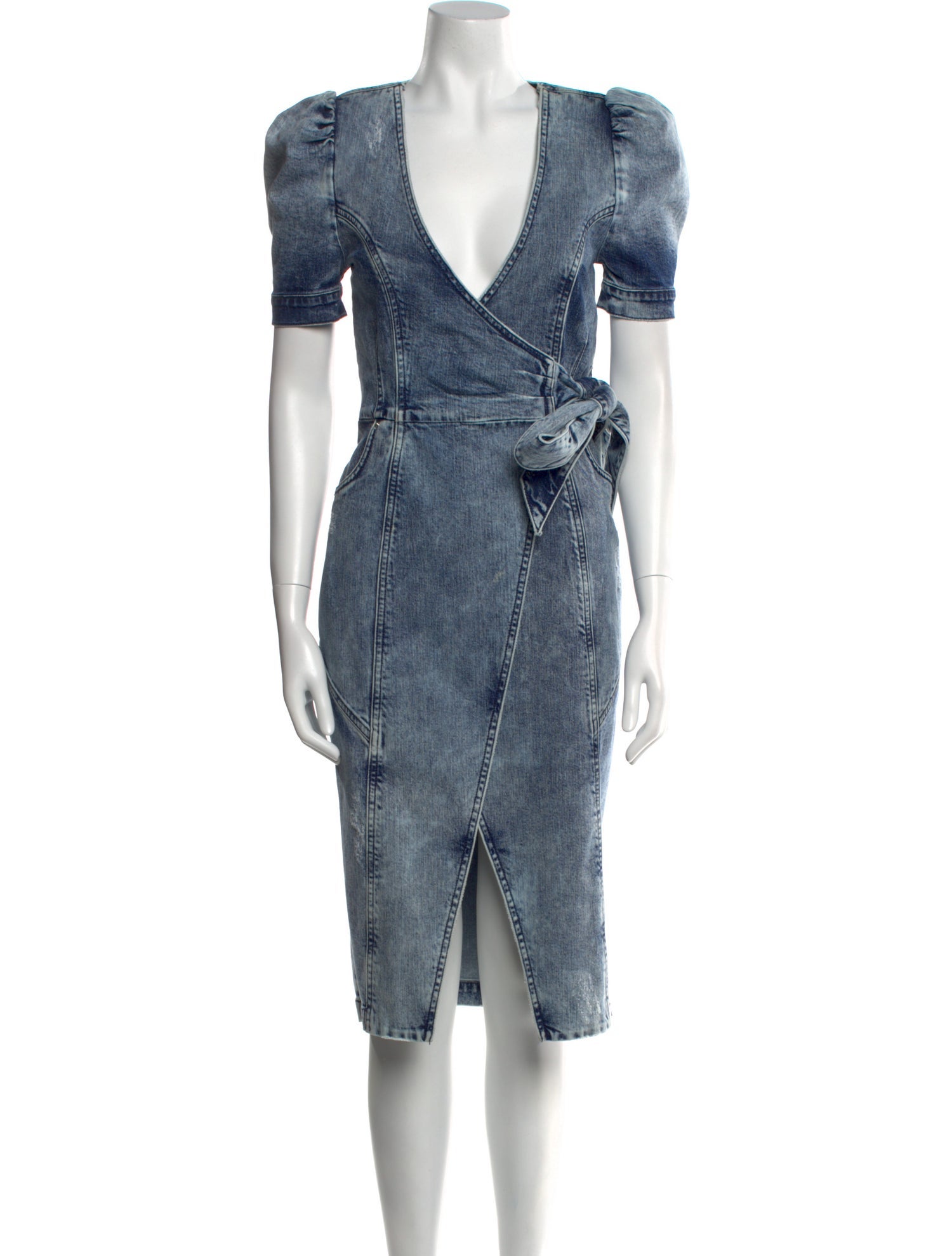 Retrofête V-Neck Midi Length Dress