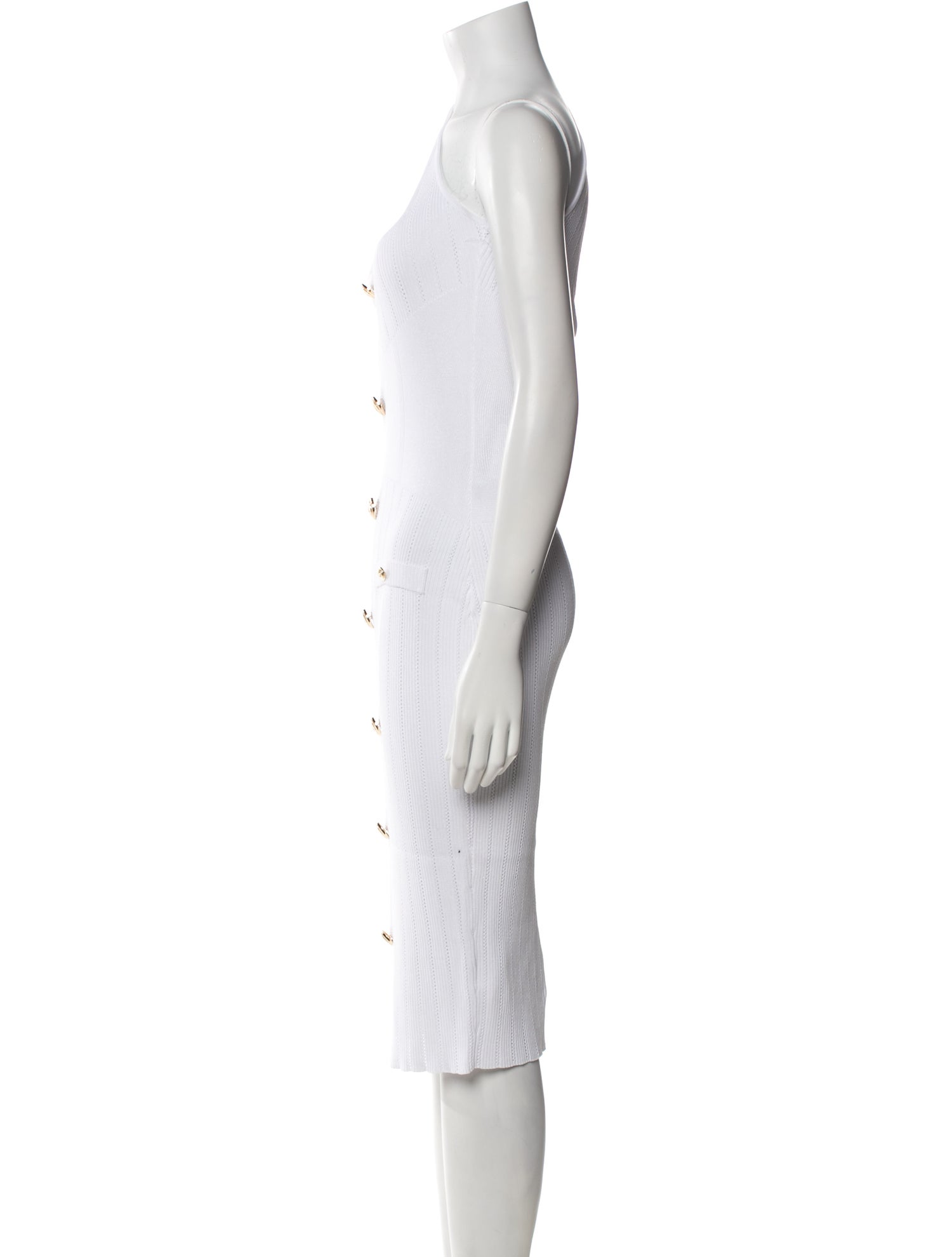 Retrofête Square Neckline Midi Length Dress