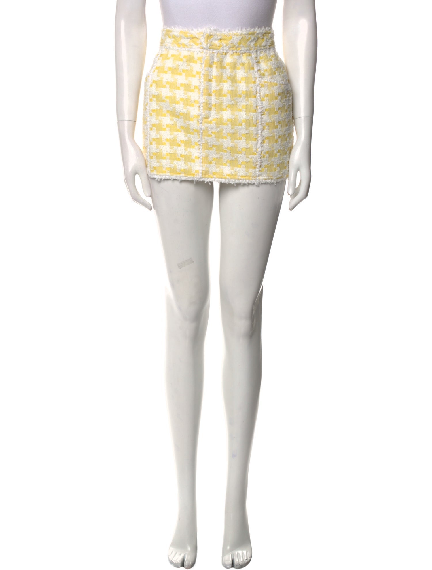 Retrofête Tweed Pattern Mini Skirt