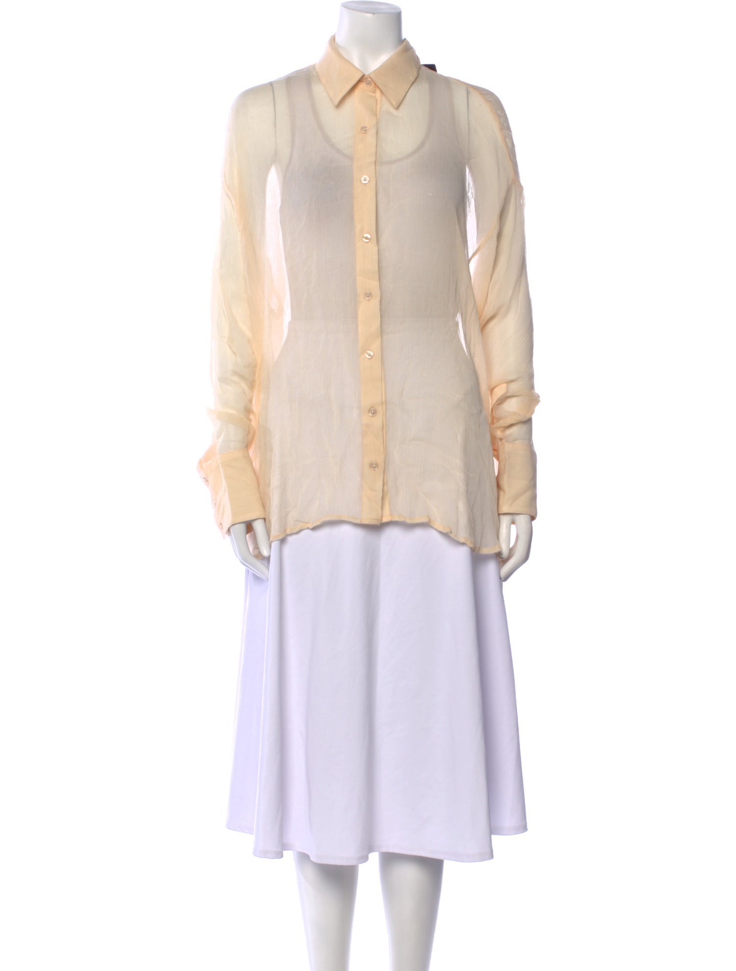 Retrofête Long Sleeve Button-Up Top w/ Tags