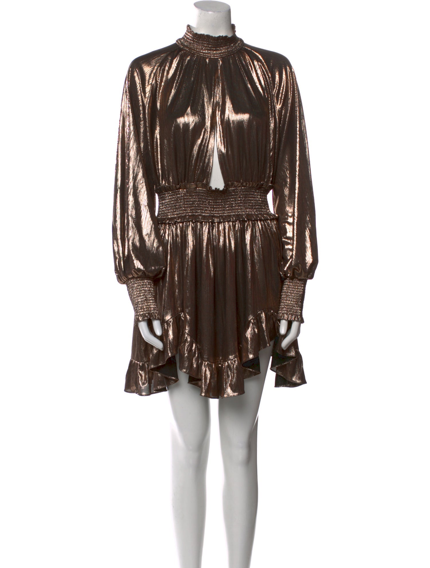 Retrofête Mock Neck Mini Dress