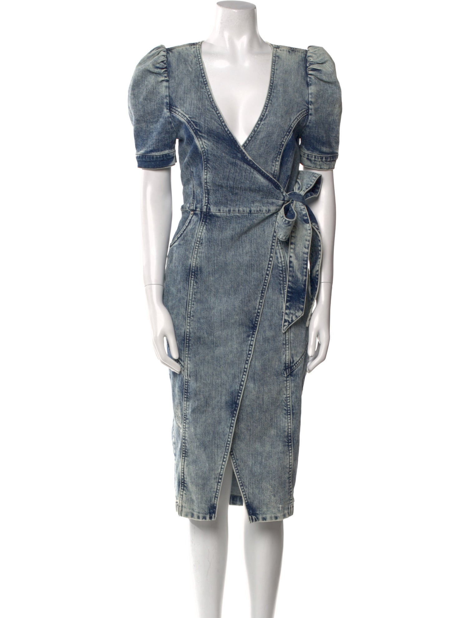 Retrofête V-Neck Midi Length Dress