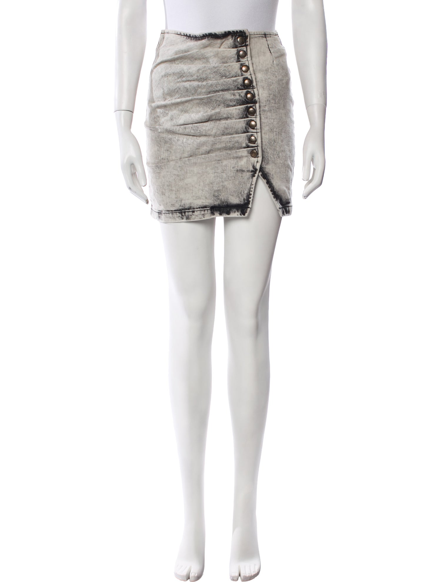 Retrofête Distressed Accents Mini Skirt