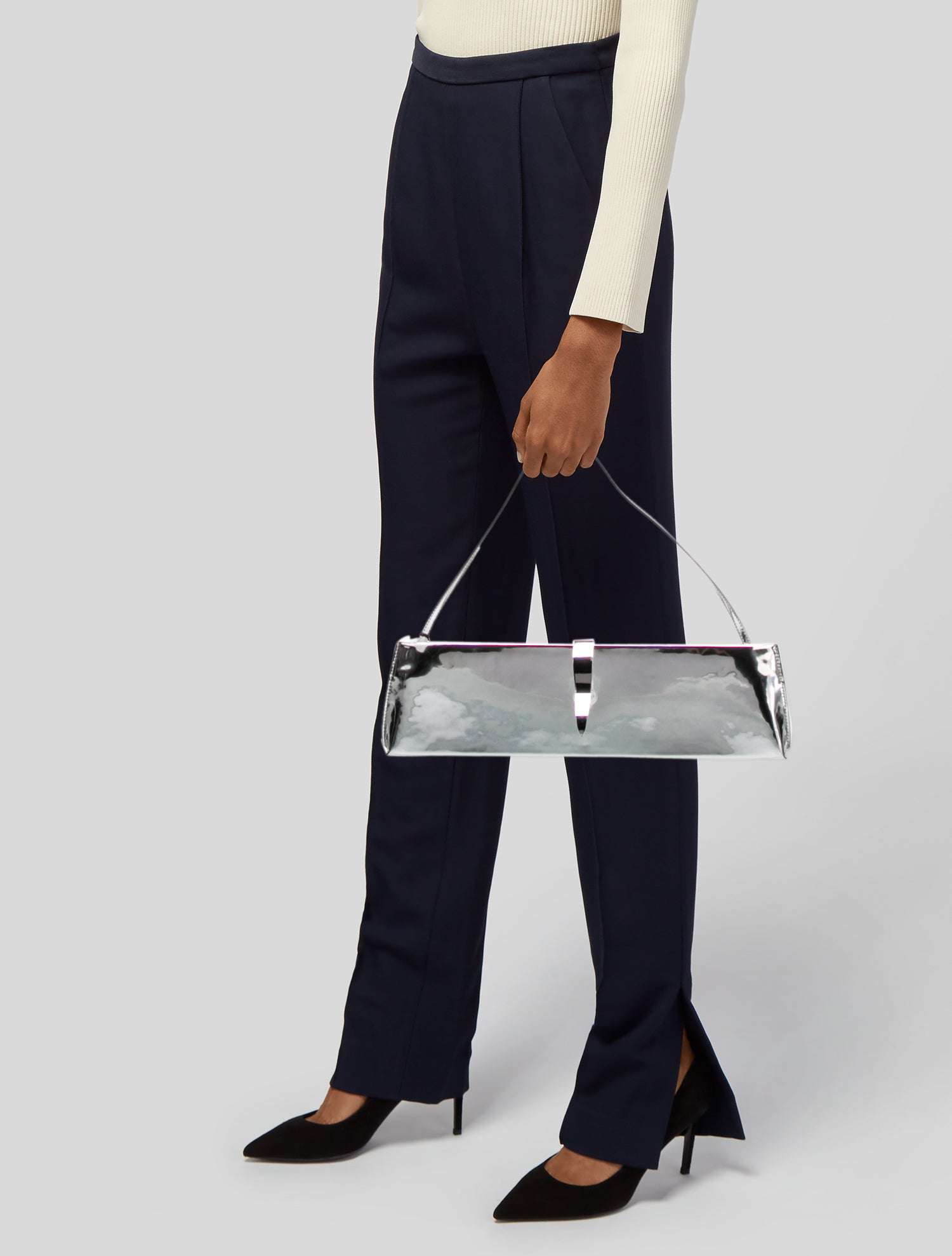 Retrofête Patent Leather Top Handle Bag