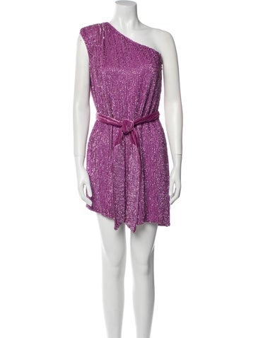 Retrofête Dresses One-Shoulder Mini Dress S