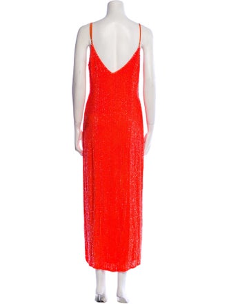 Retrofête V-Neck Long Dress