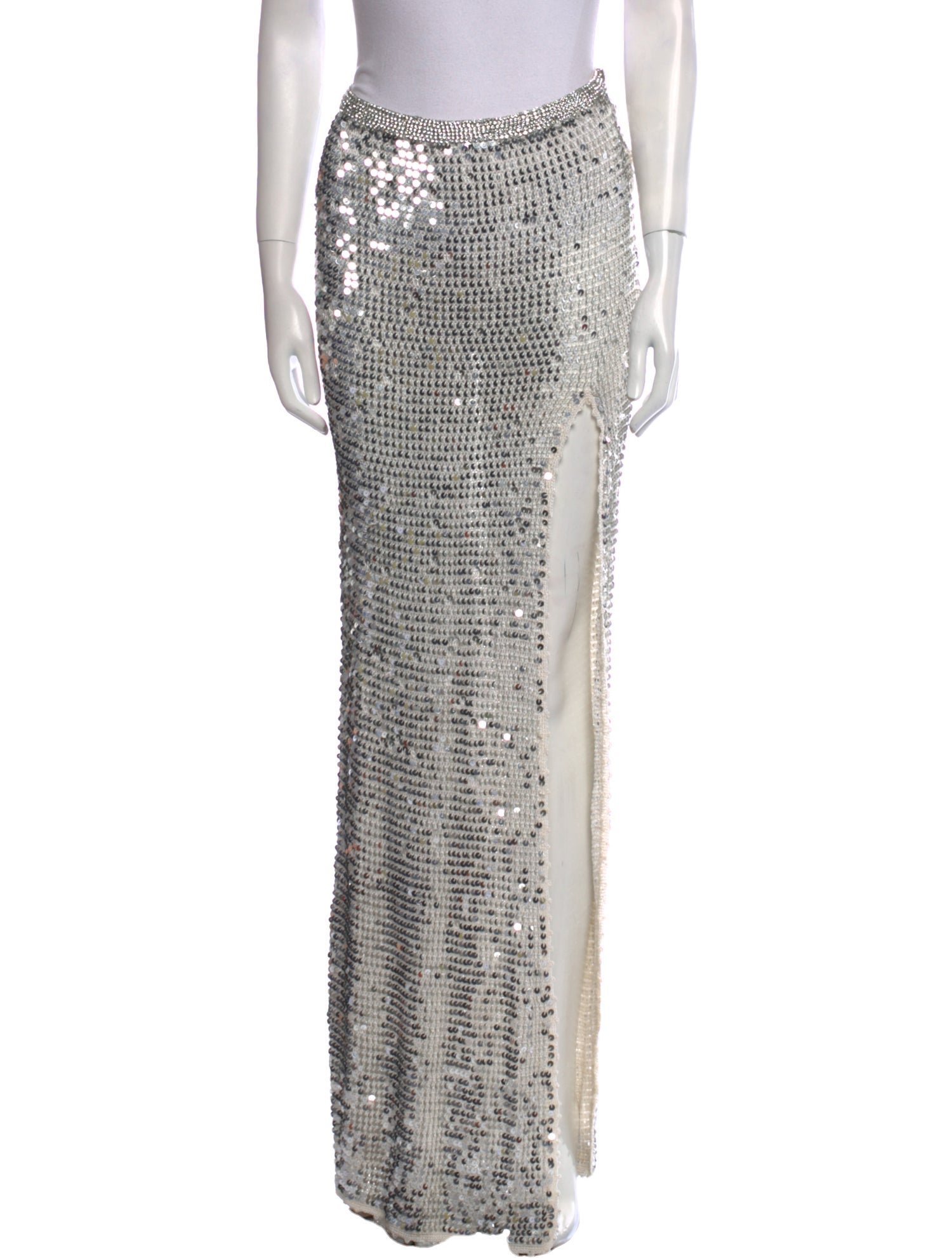 Retrofête Crystal Embellishments Long Skirt