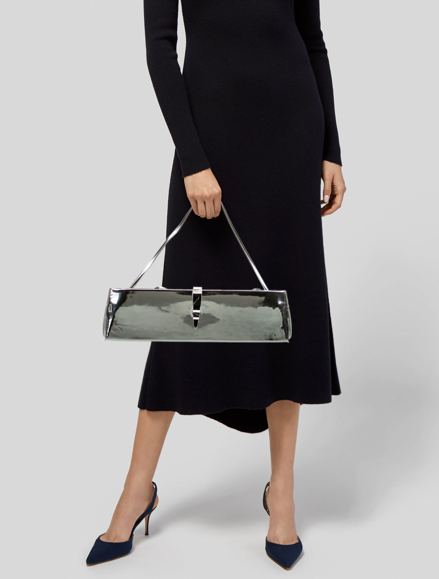 Retrofête Patent Leather Shoulder Bag