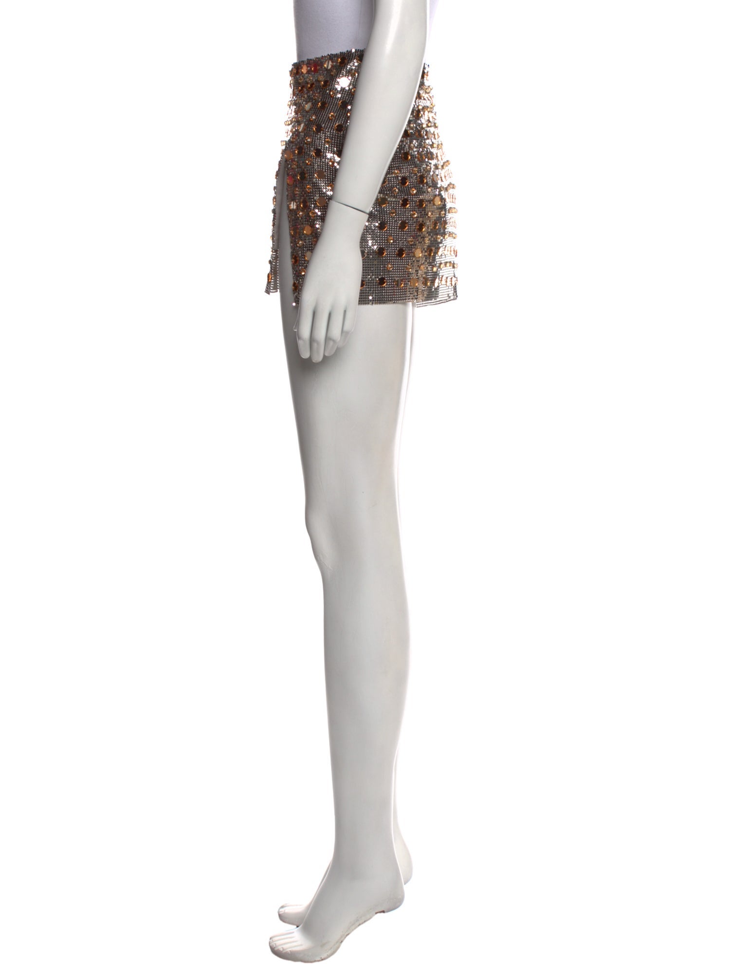 Retrofête Sequin Embellishments Mini Skirt