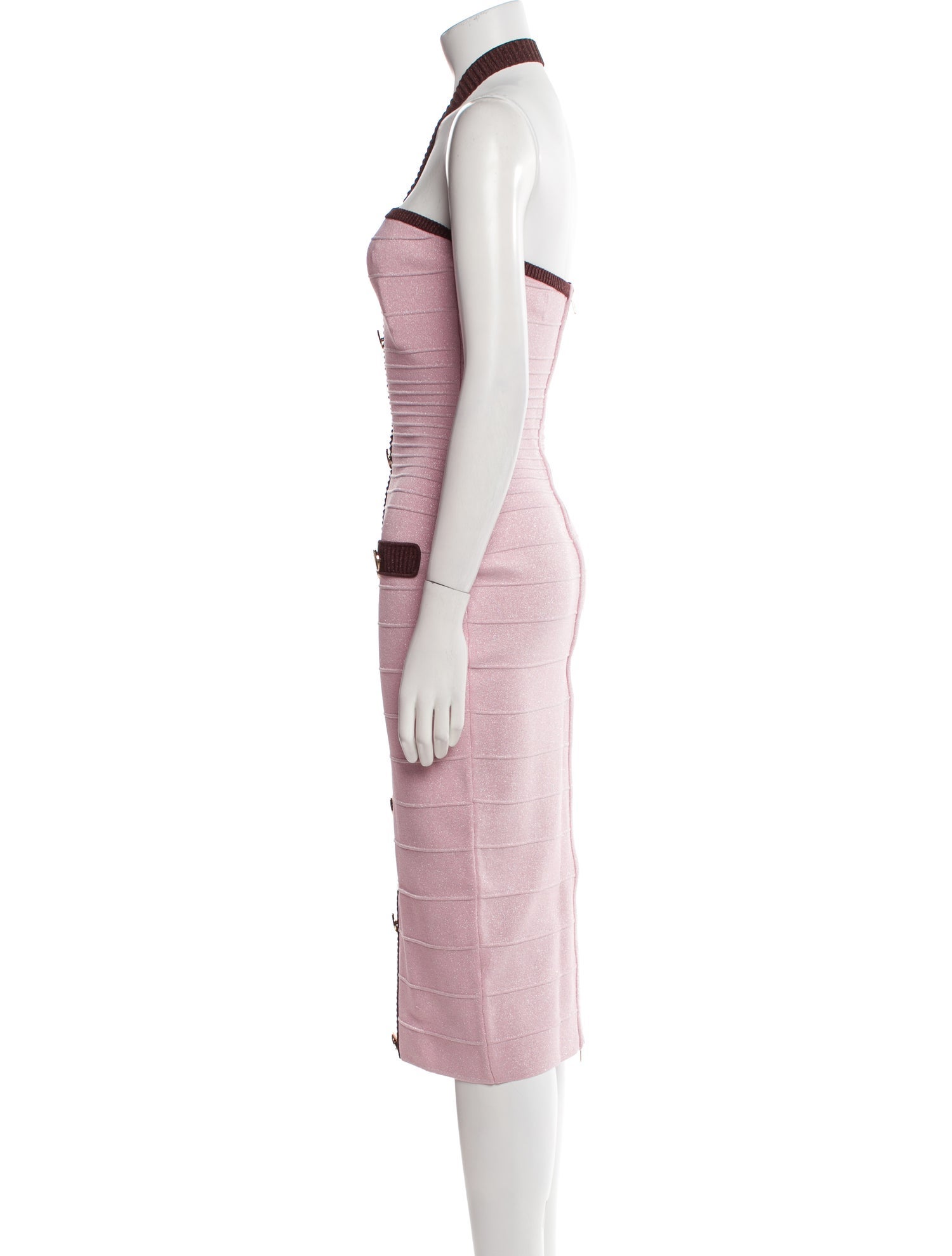 Retrofête Halterneck Midi Length Dress w/ Tags