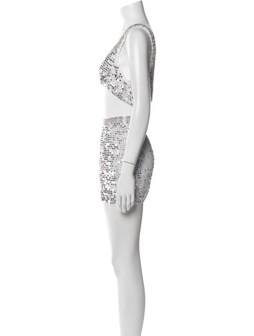 Retrofête Sequin Printed Skirt Set
