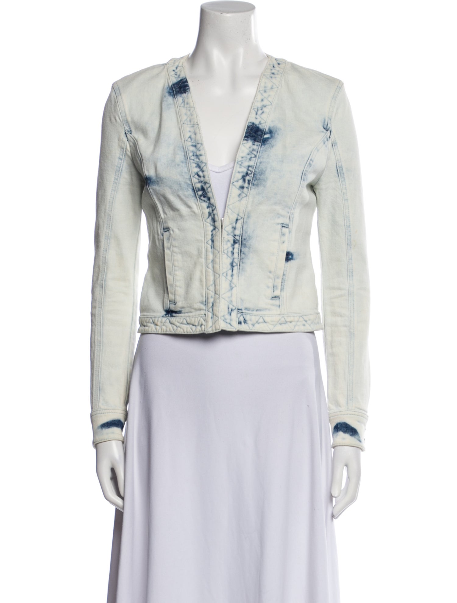 Retrofête Tie-Dye Print Denim Jacket