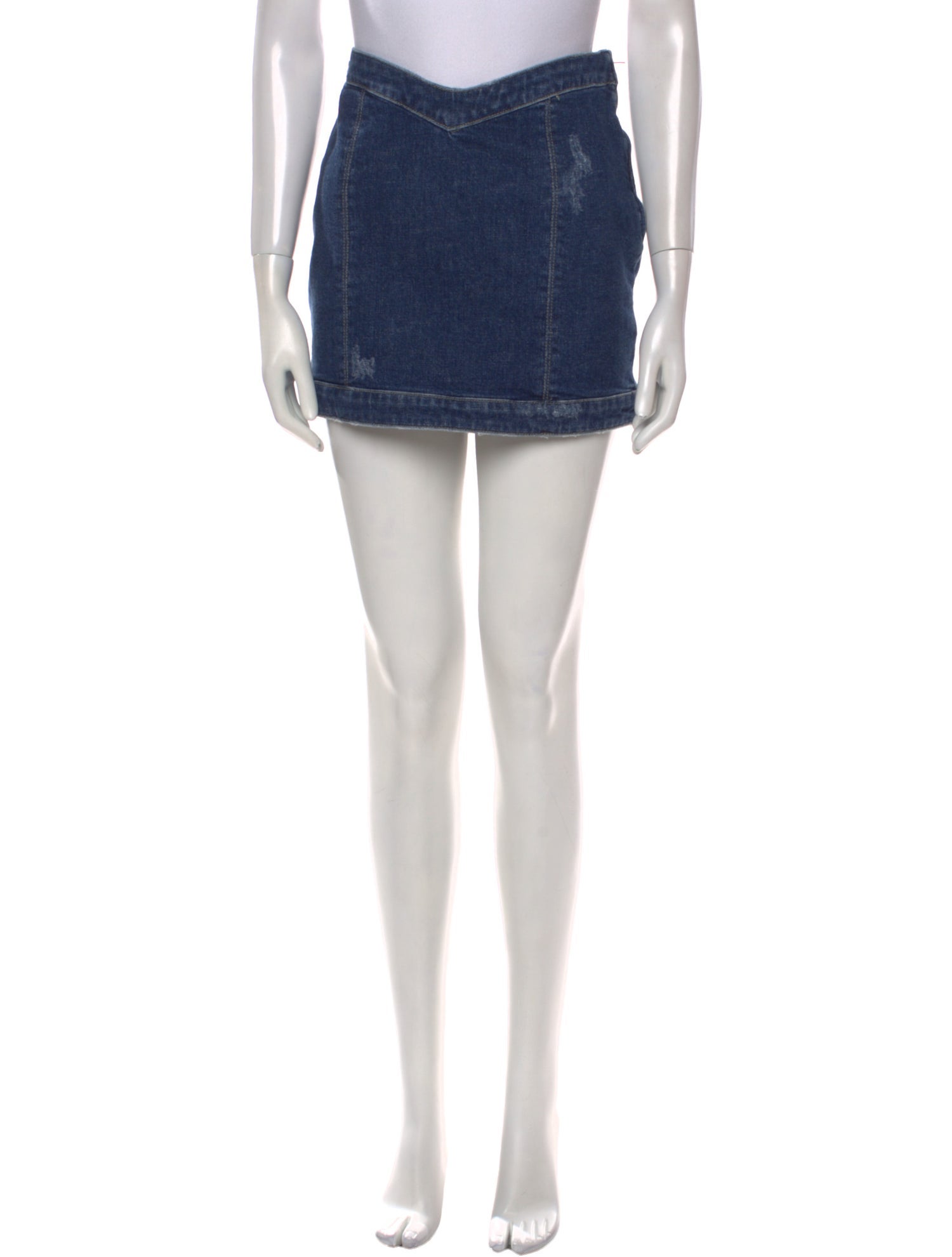 Retrofête Distressed Accents Mini Skirt