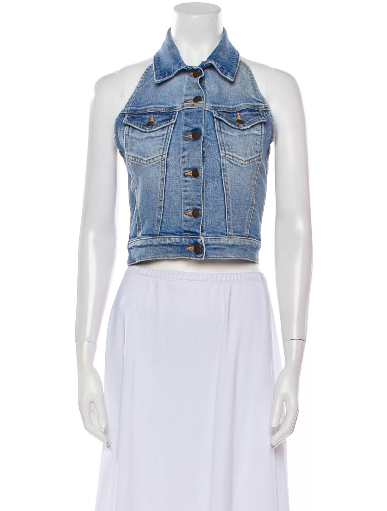 Retrofête Halterneck Sleeveless Crop Top