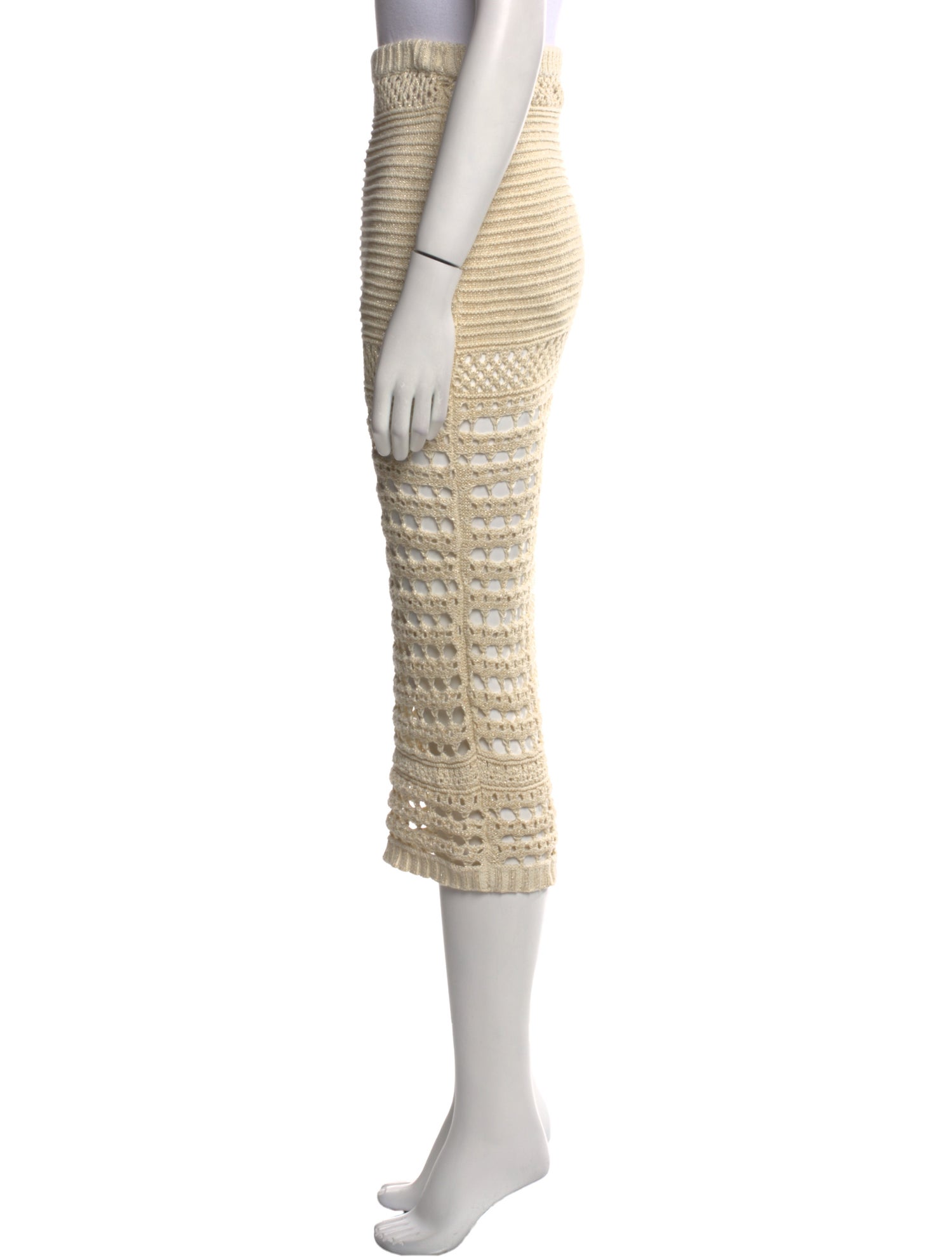 Retrofête Patterned Midi Length Skirt