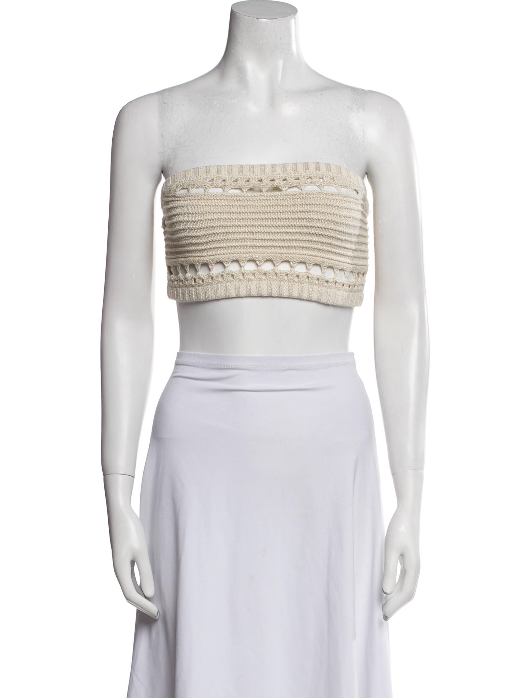 Retrofête Strapless Crop Top