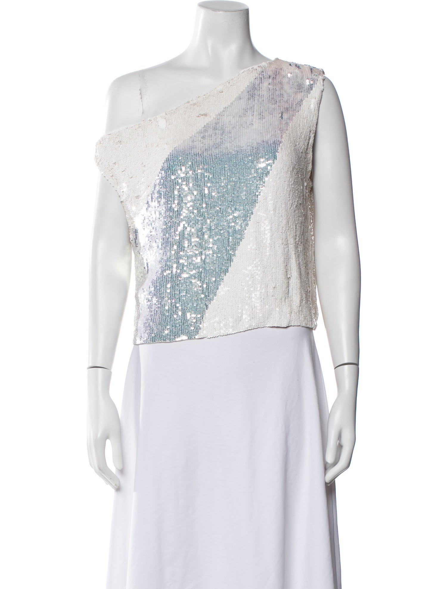 Retrofête One-Shoulder Sleeveless Crop Top w/ Tags