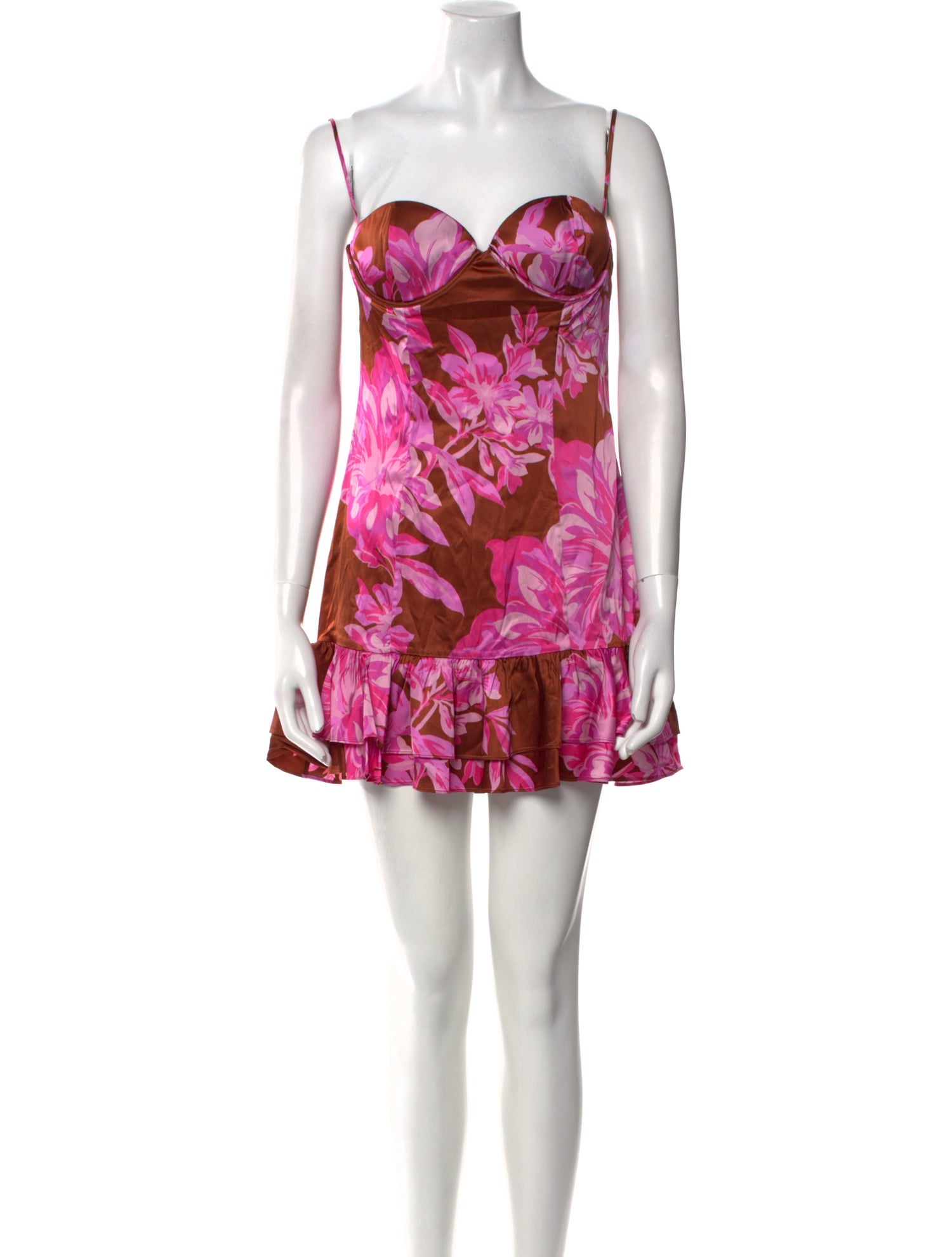 Retrofête Floral Print Mini Dress