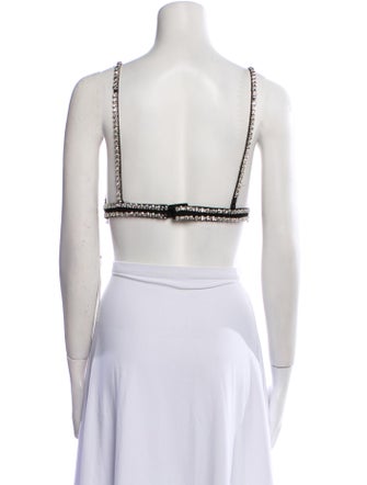 Retrofête V-Neck Sleeveless Crop Top