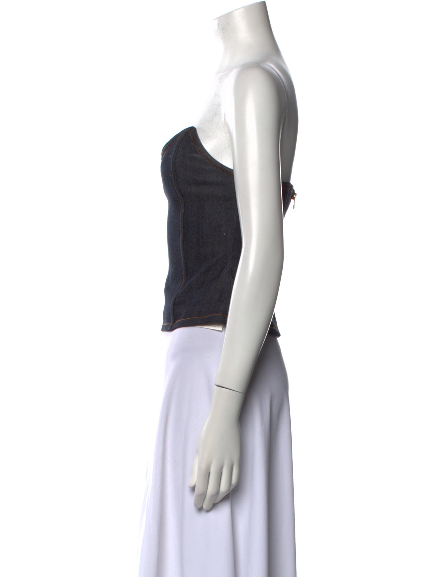 Retrofête Square Neckline Sleeveless Crop Top