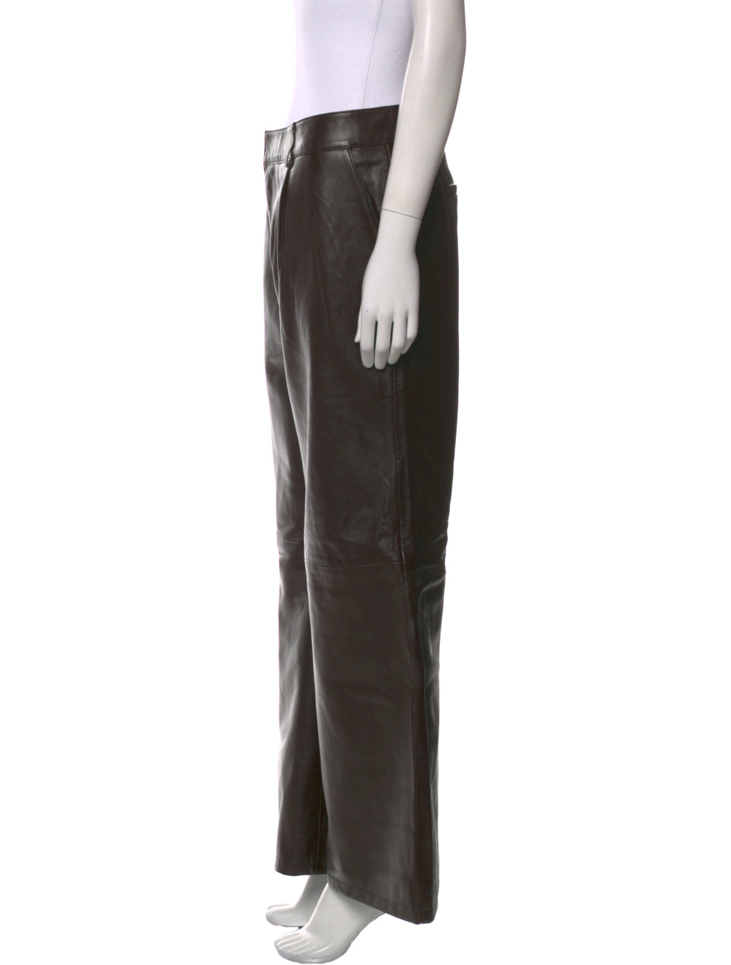 Retrofête Leather Wide Leg Pants
